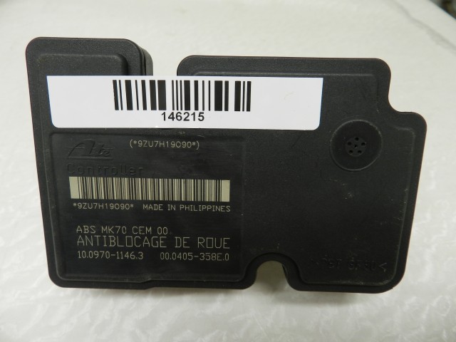 Citroen C3 2002-2010 ABS elektronika 9663945580,10.0207-0105.4,10.0970-1146.3  KI-BE SZERELÉST IS VÁLLALUNK!