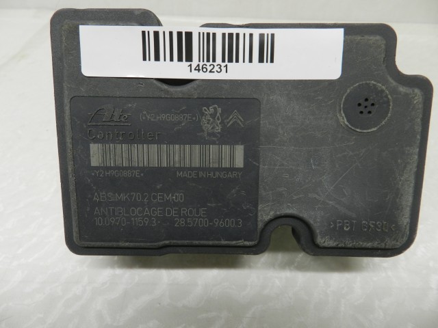 Peugeot 207 ABS 2007-2013 elektronika  9665343980, 28.5700-9600. 310.0207-0159.4, 10.0970-1159.3  KI-BE SZERELÉST IS VÁLLALUNK!