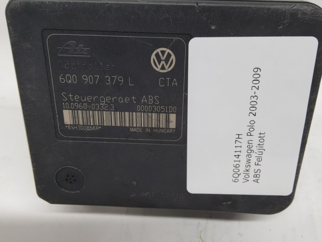 Volkswagen Polo 2003-2009 ABS 6Q0614117H,6Q0907379L,10.0206-0071.4,10.0960-0332.3  ABS EGYSÉGEK JAVÍTÁSÁT, FELÚJÍTÁSÁT VÁLLALJUK.