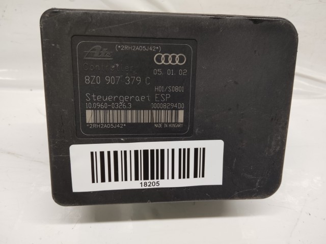 Audi A2 2000-2005 ABS egység 8Z0907379C,8Z0614517E,10.0206-0033.4,10.0960-0326.3  KI-BE SZERELÉST IS VÁLLALUNK!