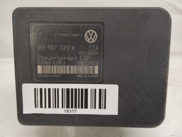 Volkswagen Golf V. 2003-2008 ABS egység 1K0907379K, 10.0960-0348.3, 1K0614518, 10.0399-3338.4
