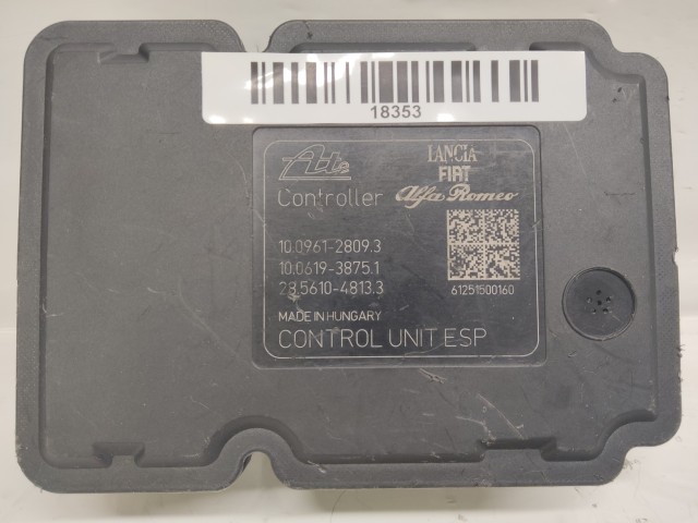 Alfa Romeo Giulietta 2010-2020 ABS Elektronika 00051913822, 10.0212-0802.4, 10.0961-2809.3, 10.0619-3875.1, 28.5610-4813.3  KI-BE SZERELÉST IS VÁLLALUNK!