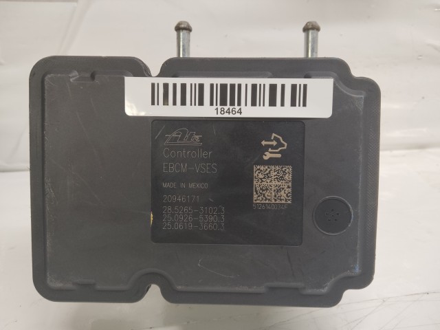 Chevrolet Captiva 2006-2018 ABS egység 20946171, 95196739AN5, 25.0212-1935.4, 28.5265-3102.3, 25.0926-5390.3, 25.0619-3660.3  KI-BE SZERELÉST IS VÁLLALUNK! 