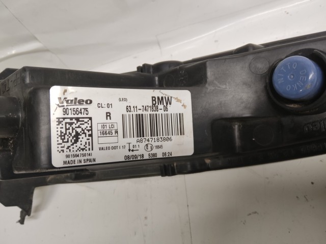 BMW I3 2013-2024 Jobb első Irányjelző, Tartófülek sérültek, 90156475, 7471838